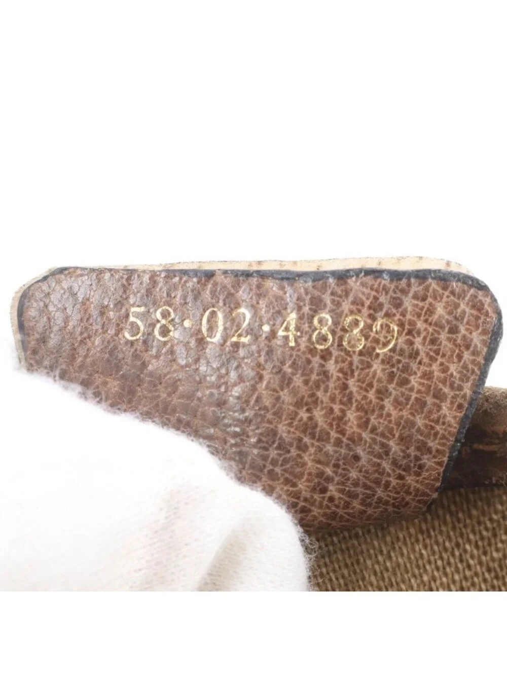 Gucci Vintage GG Supreme Sherry Line 58 02 Leather Tote Bag Document
